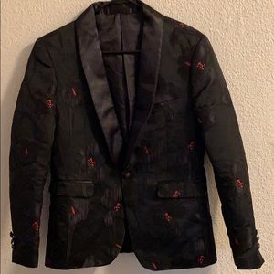 Black And Red Blazer